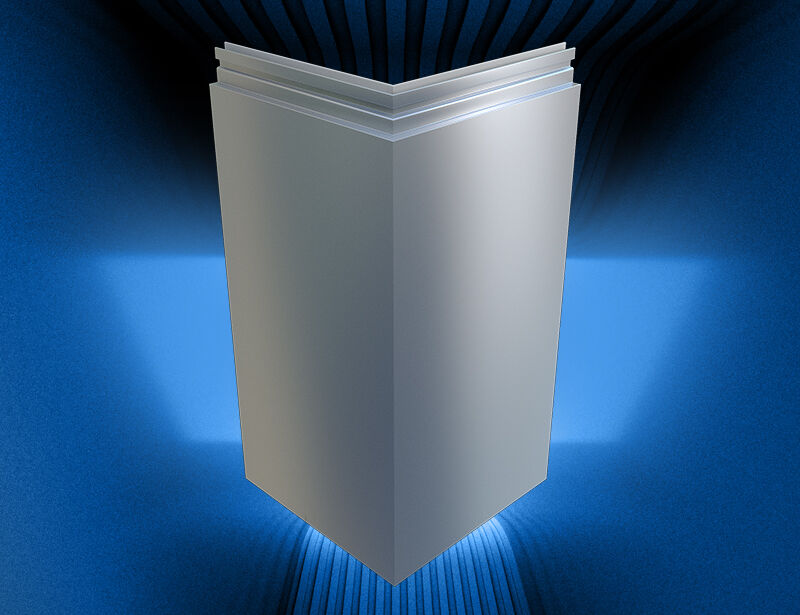 金属幕墙板一体直角转角